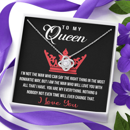 TO MY WIFE "You Are My Everything" - FROM HUSBAND - Premium Love Knot Necklace