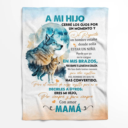 MANTA PARA HIJO – REGALO DE COMODIDAD Y CALOR DE MAMÁ Manta acolchada de forro polar Sherpa NTTDsp