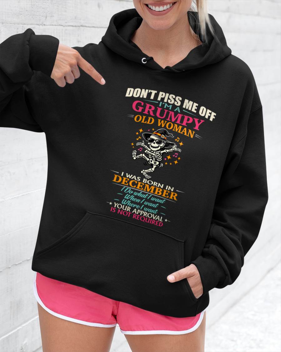 DECEMBER - SASSY INDEPENDENT WOMAN FUNNY QUOTE - FOR WOMEN - TLEE12 (SKU2603-70-12)