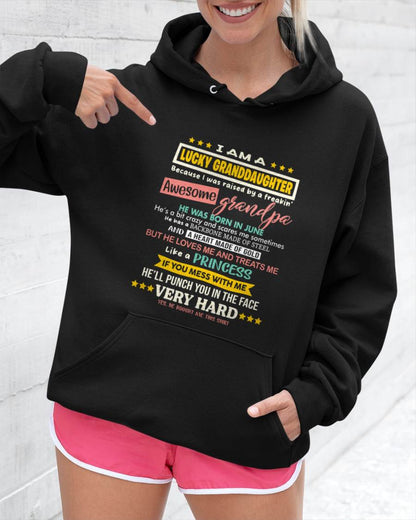 JUNE GRANDPA – BLESSED GRANDDAUGHTER RAISED BY AN AMAZING GRANDPA - FROM GRANDPA - TLEE06 (SKU2603-273-06)
