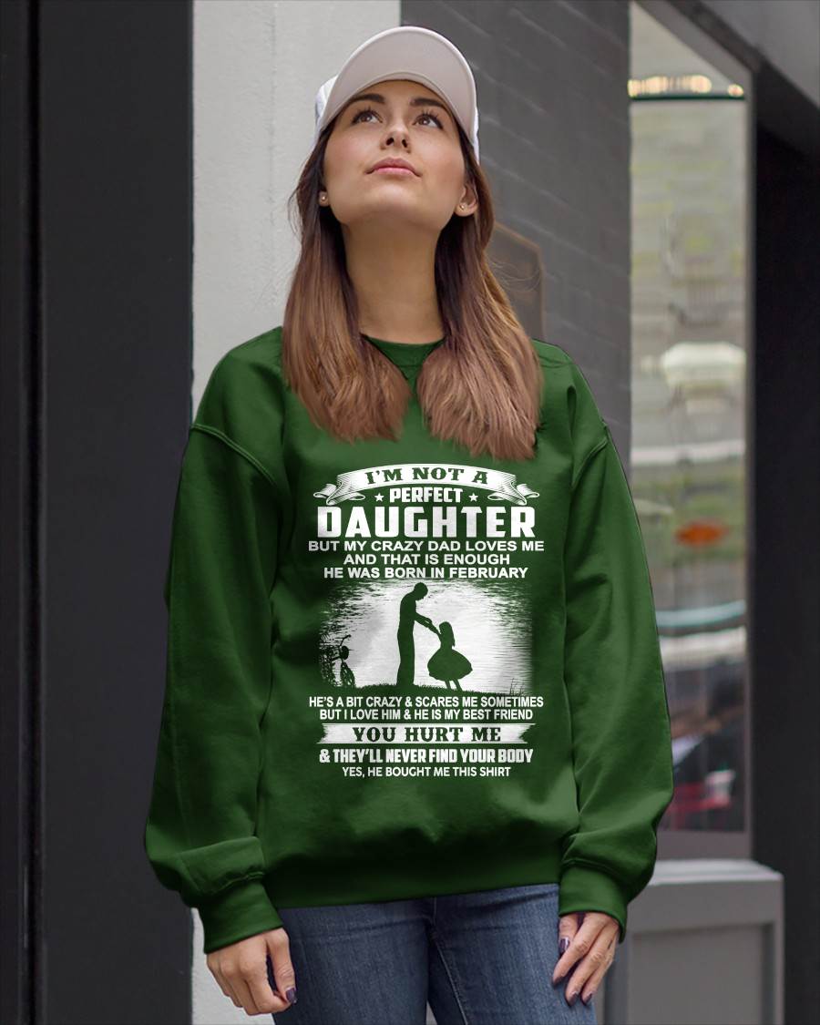 DAD BORN IN FEBRUARY AND DAUGHTER BEST FRIENDS - FROM DAD - TLEE02 (SKU2605-166-02)