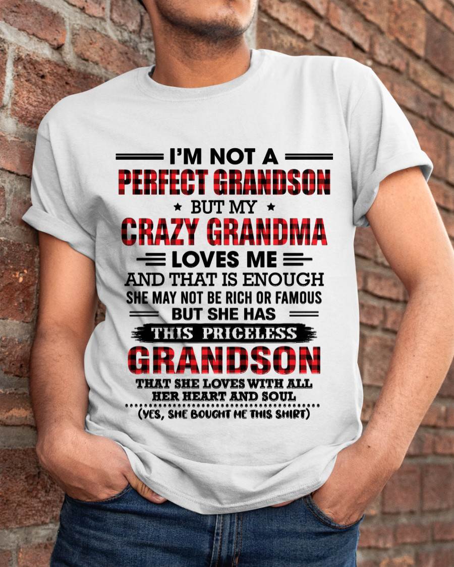 NOT PERFECT, JUST GRANDMA’S FAVORITE GRANDSON - FROM GRANDMA - TLEE00 (SKU2606-362-00)