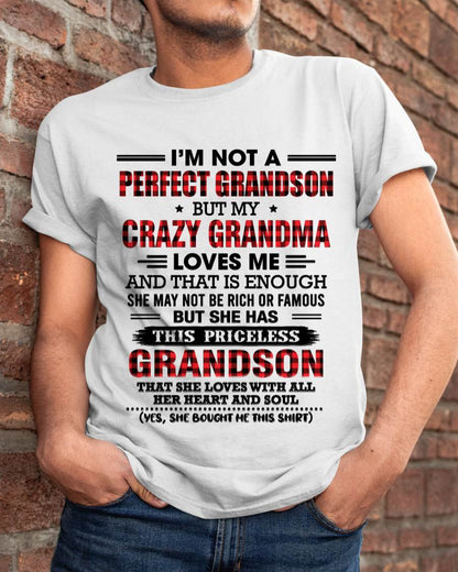 NOT PERFECT, JUST GRANDMA’S FAVORITE GRANDSON - FROM GRANDMA - TLEE00 (SKU2606-362-00)