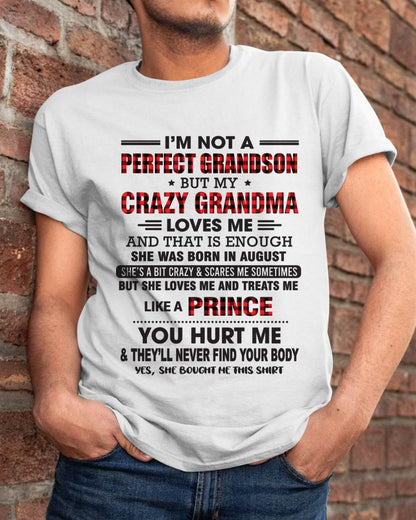 AUGUST - PROUD GRANDSON OF A CRAZY GRANDMA - FROM GRANDMA - TLEE08 (SKU2603-71-08)