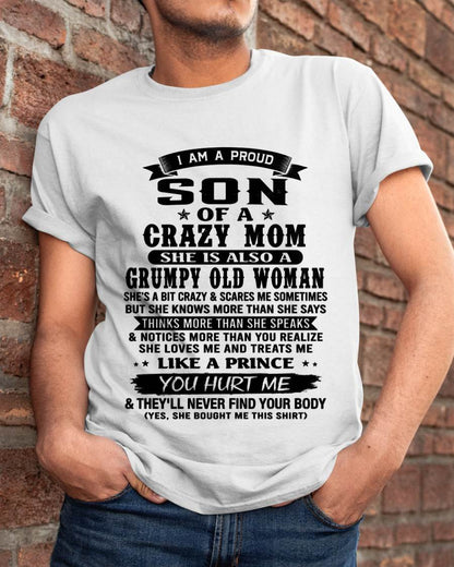 PROUD SON OF A FREAKIN' AWESOME MOM - FROM MOM - TLEE00 (SKU2607-60-00)