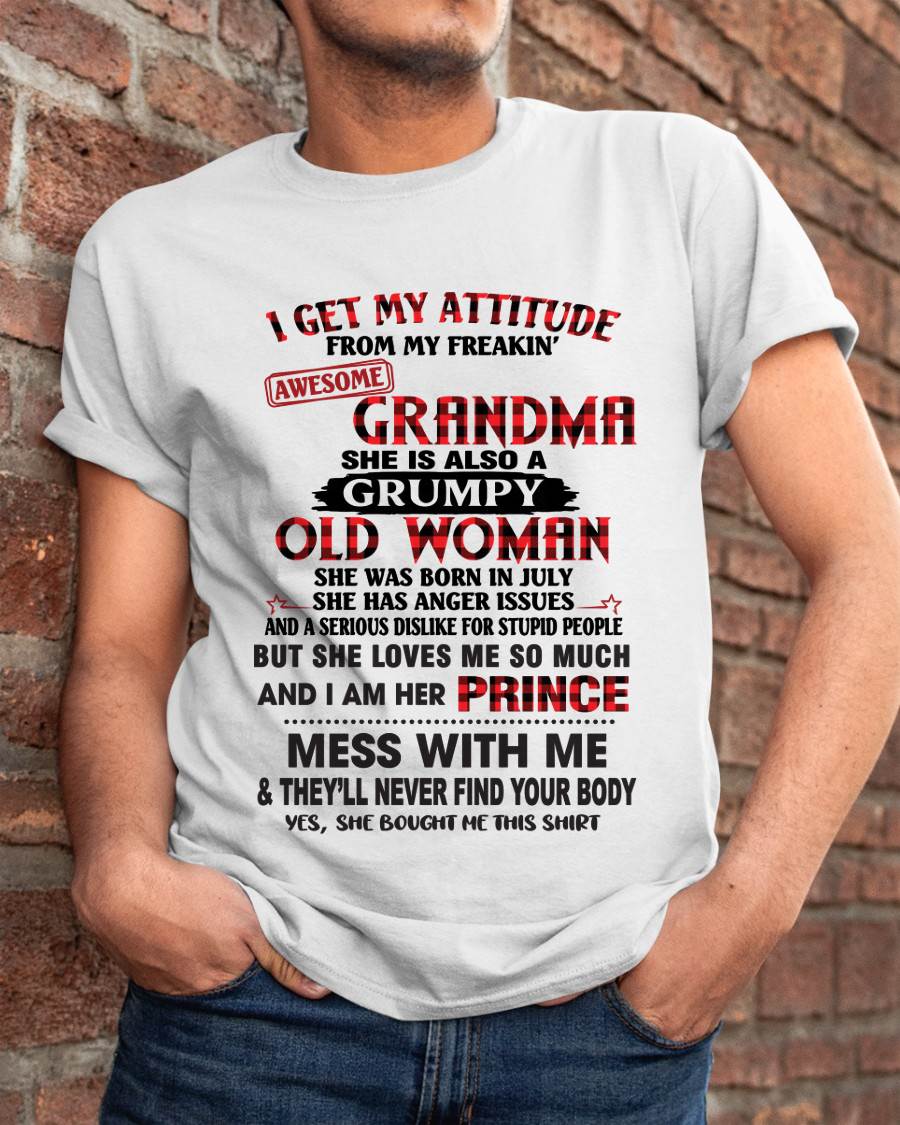 JULY - I GET MY ATTITUDE FROM MY FREAKIN’ AWESOME GRANDMA - FROM GRANDMA - TLEE07 (SKU2603-157-07)