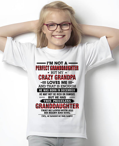 DECEMBER - PRICELESS GRANDDAUGHTER - FROM GRANDPA - TLEE12 (SKU2608-446-12)