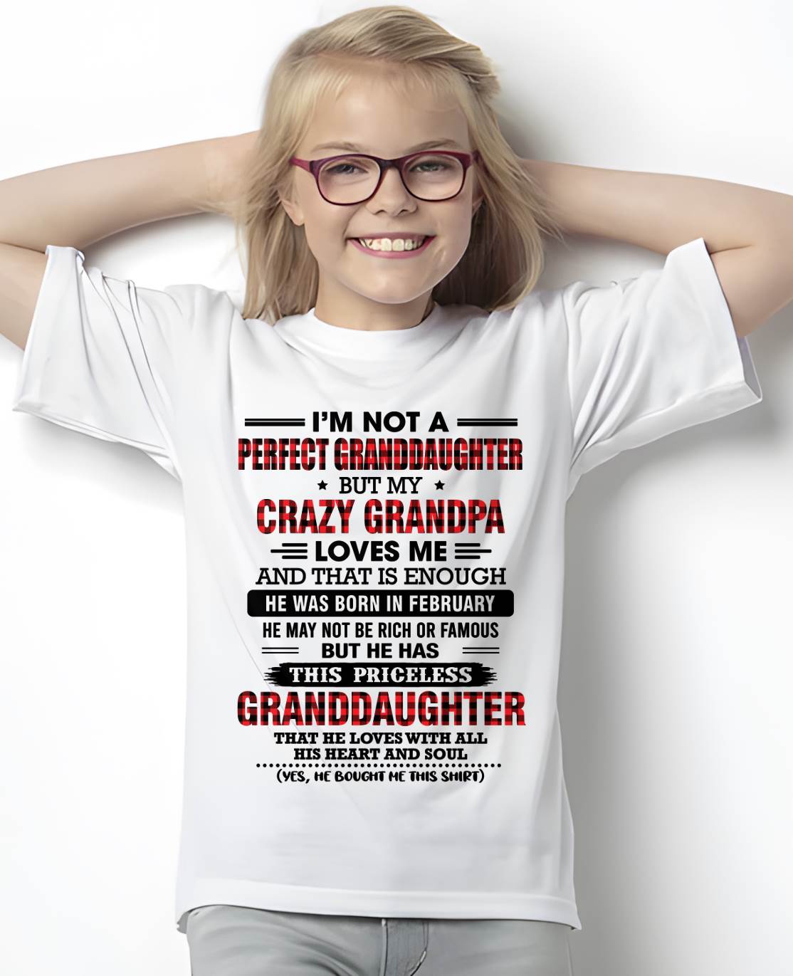 FEBRUARY - PRICELESS GRANDDAUGHTER - FROM GRANDPA - TLEE02 (SKU2608-446-02)
