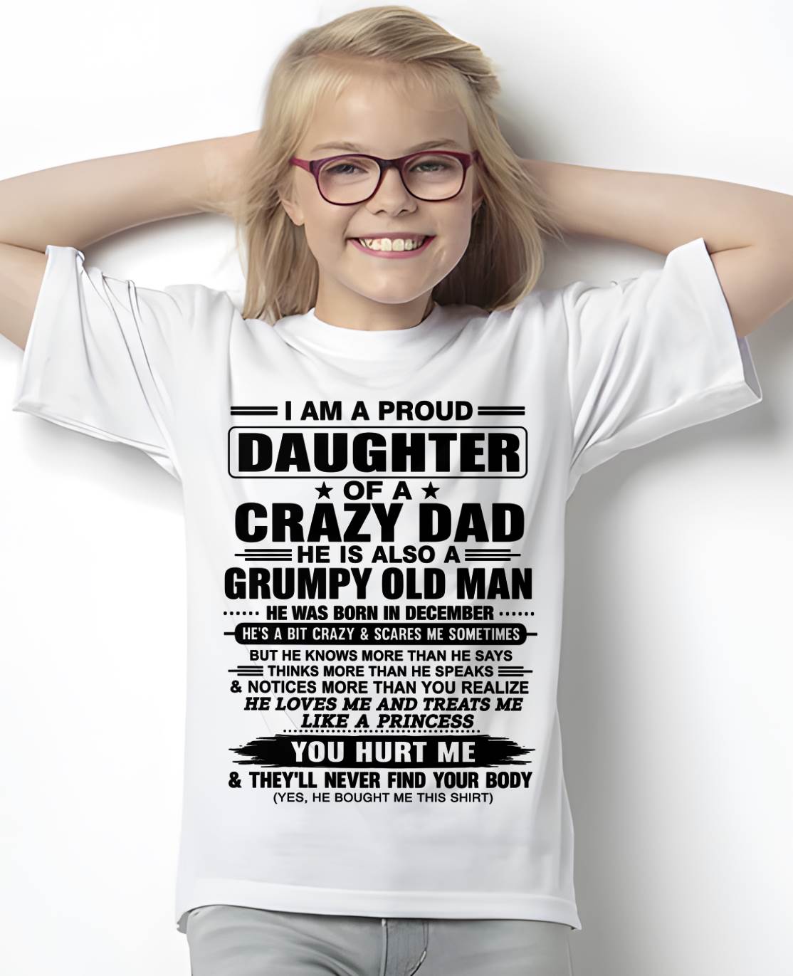 DECEMBER DAD - GRUMPY OLD MAN, LOVING FATHER - FROM DAD - TLEE12 (SKU2606-302-12)
