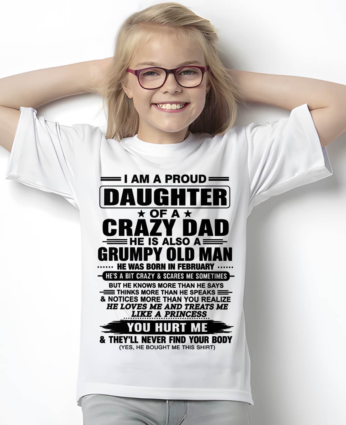 FEBRUARY DAD - GRUMPY OLD MAN, LOVING FATHER - FROM DAD - TLEE02 (SKU2606-302-02)