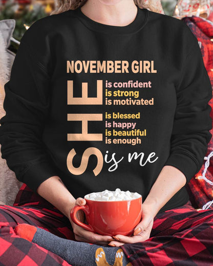 NOVEMBER GIRL - SELF LOVE TYPOGRAPHY - FOR WOMEN - TLEE11 (SKU2606-255-11)