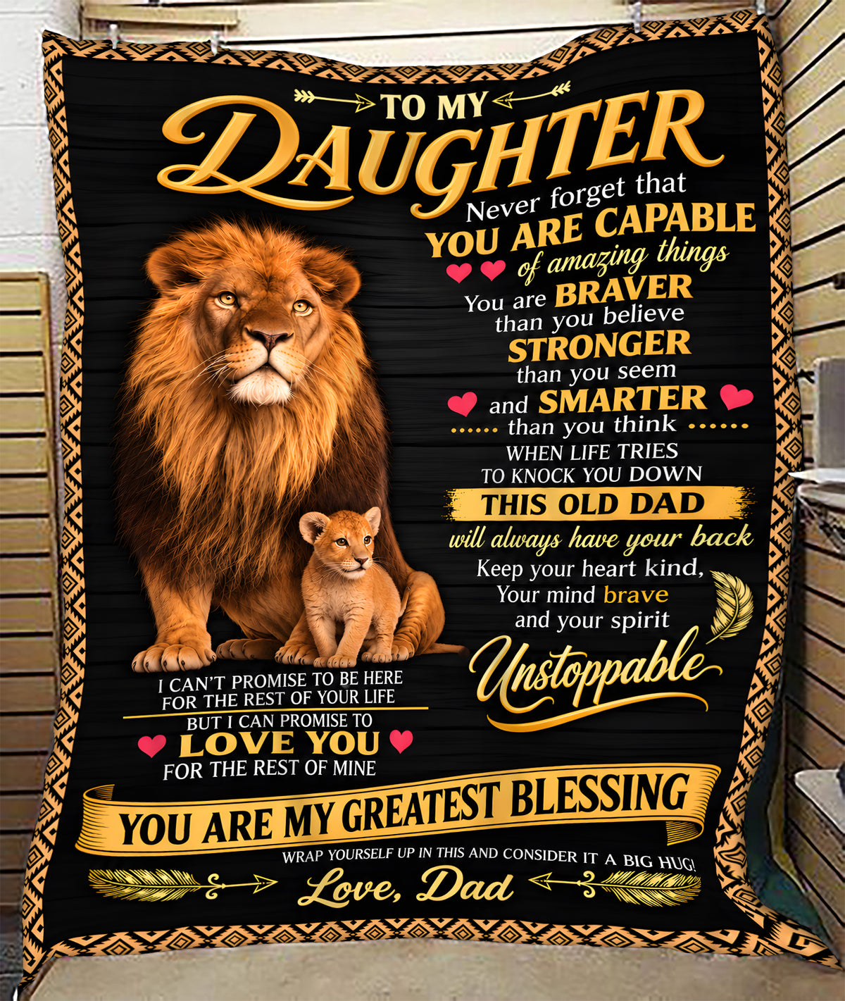 Special Gift For Your Daughter Blanket - From Dad (SKU2610-872)