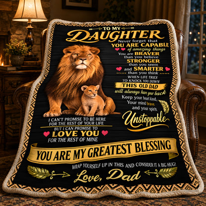Special Gift For Your Daughter Blanket - From Dad (SKU2610-872)