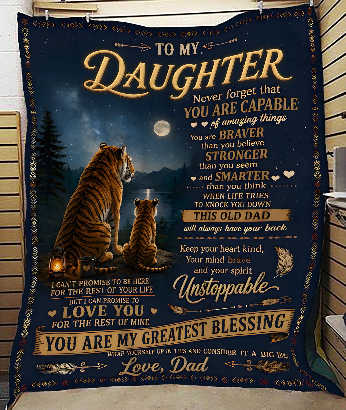 Special Gift For Your Daughter Blanket - From Dad (SKU2606-316)