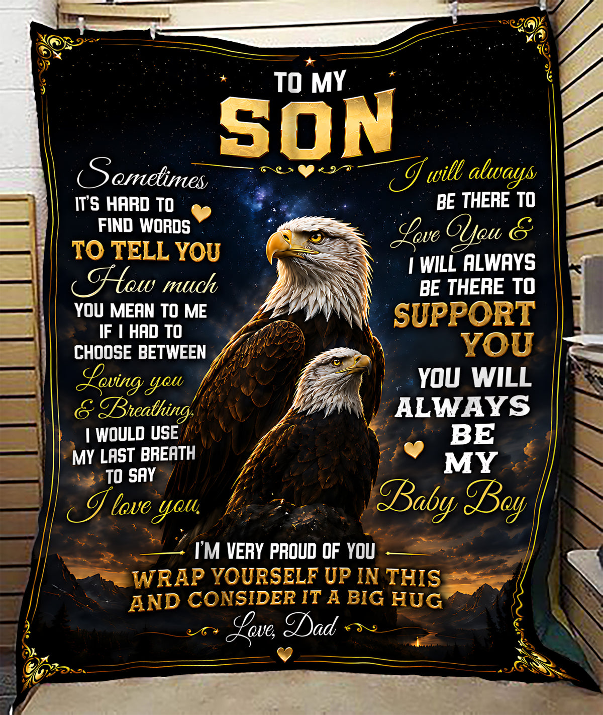 Special Gift For Your Son Blanket - From Dad (SKU2605-89)