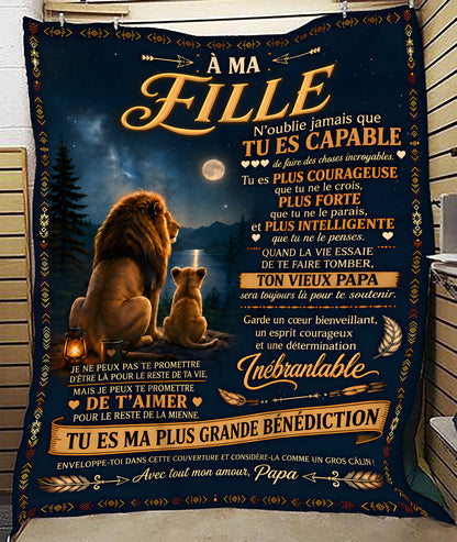 Cadeau Spécial Pour Ta Fille Couverture - De Papa (SKU2610-206)