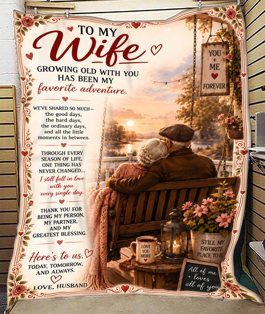 Special Gift For Your Wife Blanket - From Husband (SKU2609-98)