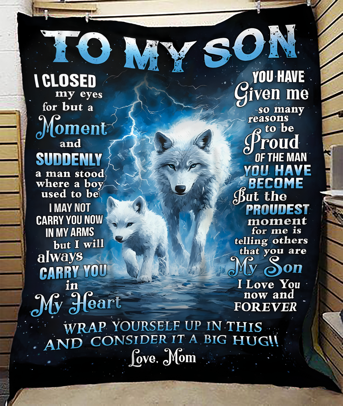 Special Gift For Your Son Blanket - From Mom (SKUB11-131)