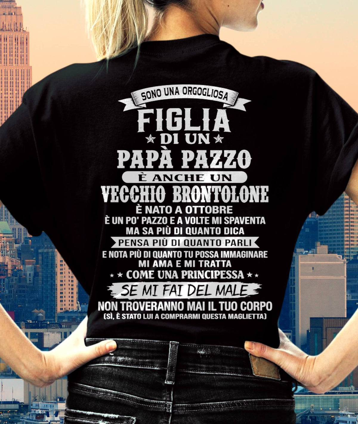 OTTOBRE  / FIGLIA DI UN PAPÀ PAZZO - REGALO DA PAPÀ  - TLEE10 (SKU2606-155-10)