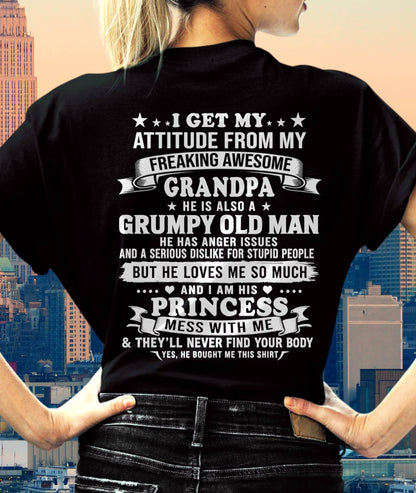 MY GRUMPY OLD GRANDPA LOVES ME FUNNY - FROM GRANDPA - TLEE00 (SKU2609-10-00)