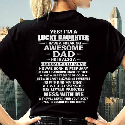 FEBRUARY - BEHIND EVERY STRONG GIRL IS AN AWESOME DAD - FROM DAD - TLEE02 (SKU2605-405-02)