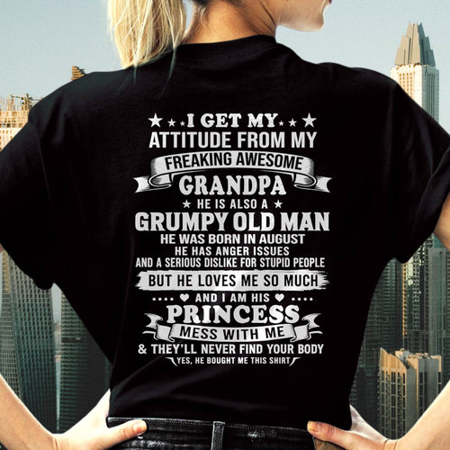 AUGUST - MY GRUMPY OLD GRANDPA LOVES ME FUNNY - FROM GRANDPA - TLEE08 (SKU2609-10-08)