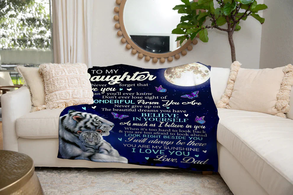 Special Gift For Your Daughter Blanket - From Dad (SKUB06-77)