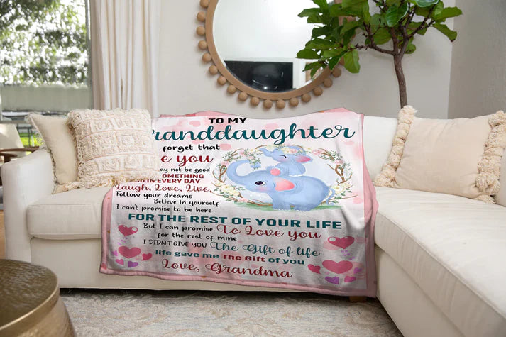 Special Gift For Your Granddaughter Blanket - From Grandma
