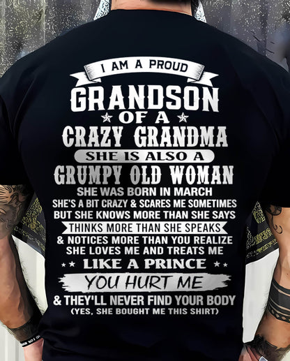 MARCH - GRANDSON OF A CRAZY GRANDMA - FROM GRANDMA - TLEE03 (SKU2606-274-03)