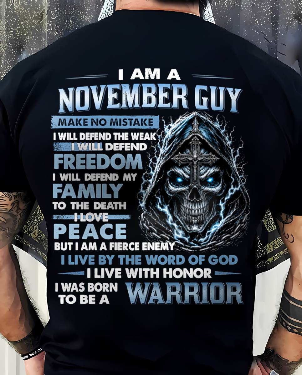 NOVEMBER GUY – NEVER BACK DOWN - FOR MAN - TLEE11 (SKU2607-271-11)