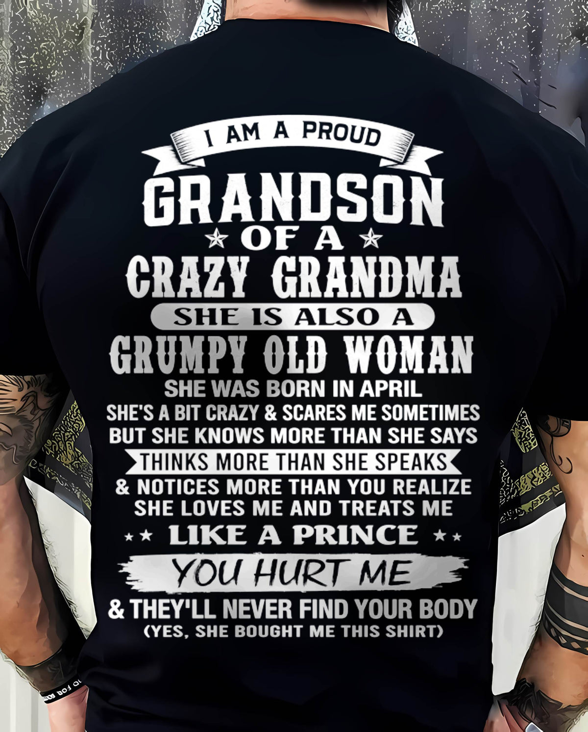 APRIL - GRANDSON OF A CRAZY GRANDMA - FROM GRANDMA - TLEE04 (SKU2606-274-04)