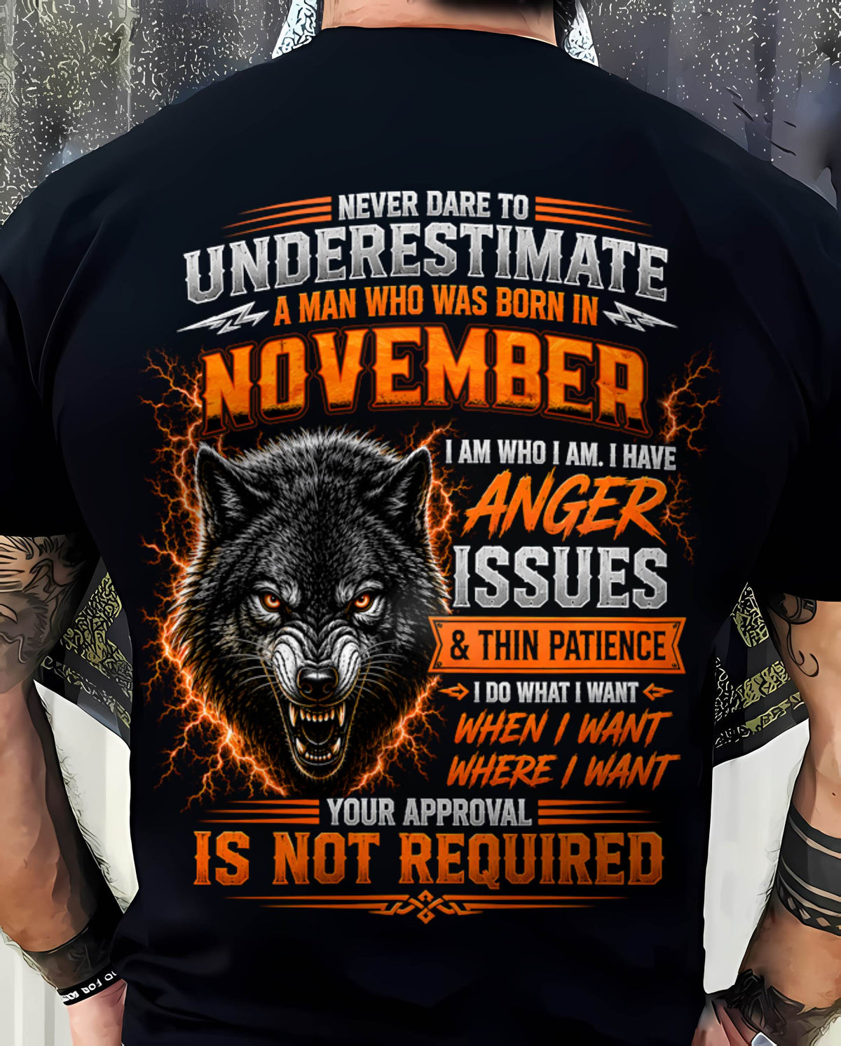 NOVEMBER MAN I DO WHAT I WANT SHIRT - FOR MAN - TLEE11 (SKU2608-244-11)