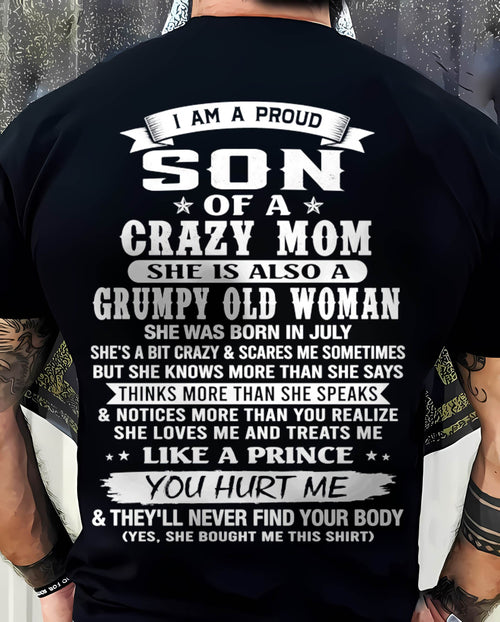 JULY - PROUD SON OF A CRAZY MOM - FROM MOM - TLEE07 (SKU2606-127-07)