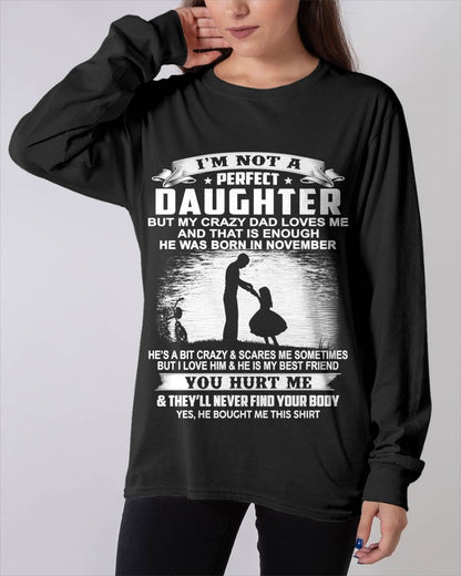DAD BORN IN NOVEMBER AND DAUGHTER BEST FRIENDS - FROM DAD - TLEE11 (SKU2605-166-11)