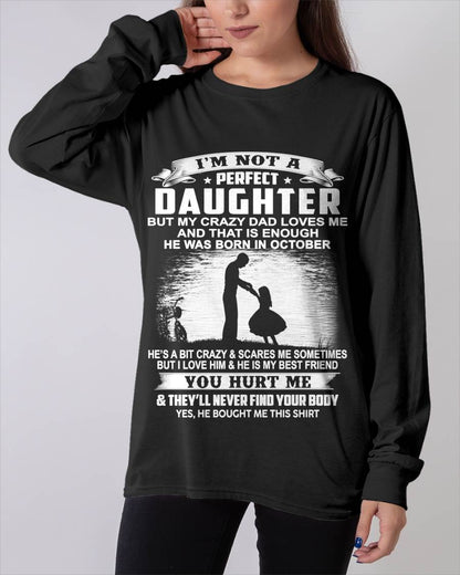 DAD BORN IN OCTOBER AND DAUGHTER BEST FRIENDS - FROM DAD - TLEE10 (SKU2605-166-10)