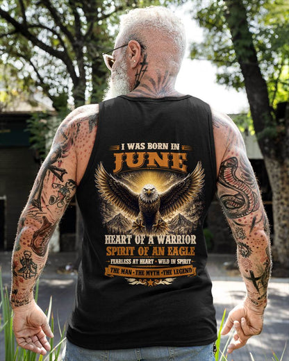 JUNE BORN WARRIOR EAGLE SHIRT DESIGN - FOR MAN - TLEE06 (SKU2605-225-06)