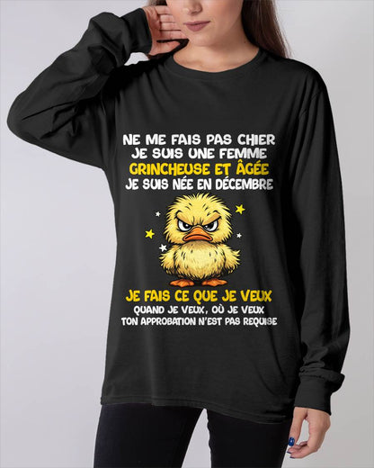 JE SUIS UNE FILLE DE DÉCEMBRE - POUR FEMME - TLEE12 (SKU2604-119-12)