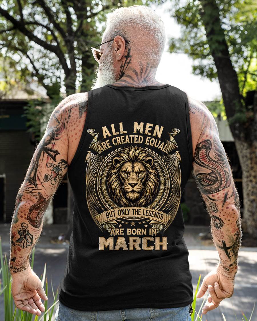 MARCH BORN LEGEND SHIRT – LION KING - FOR MAN - TLEE03 (SKU2606-177-03)