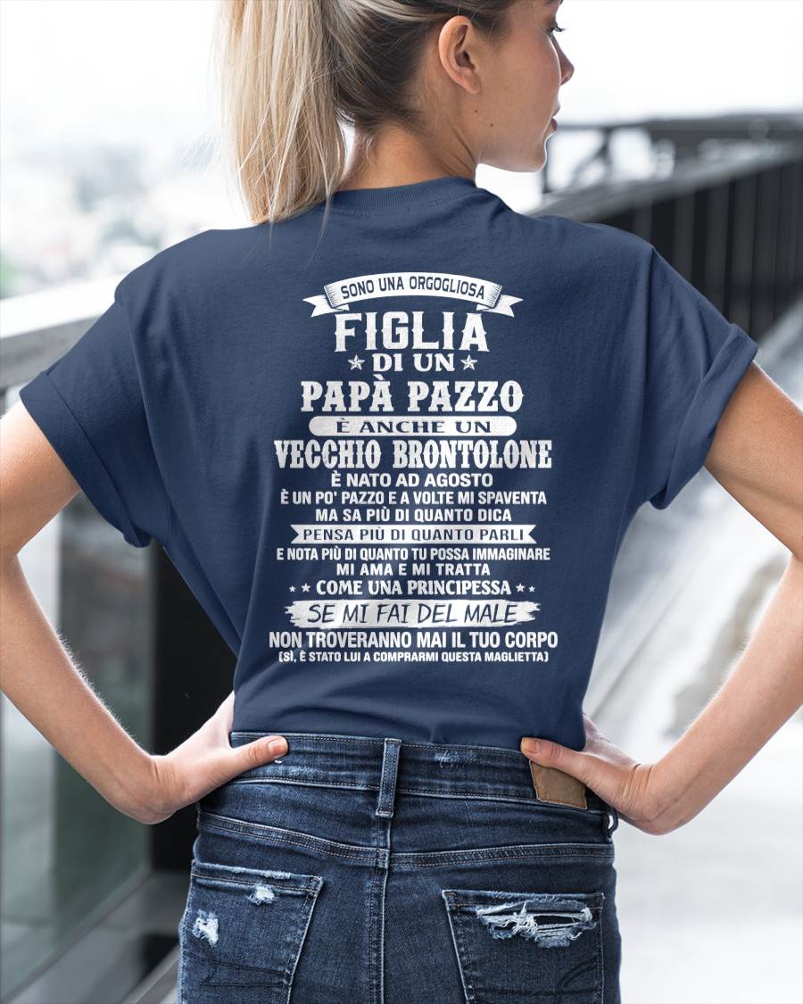 AGOSTO / FIGLIA DI UN PAPÀ PAZZO - REGALO DA PAPÀ  - TLEE08 (SKU2606-155-08)