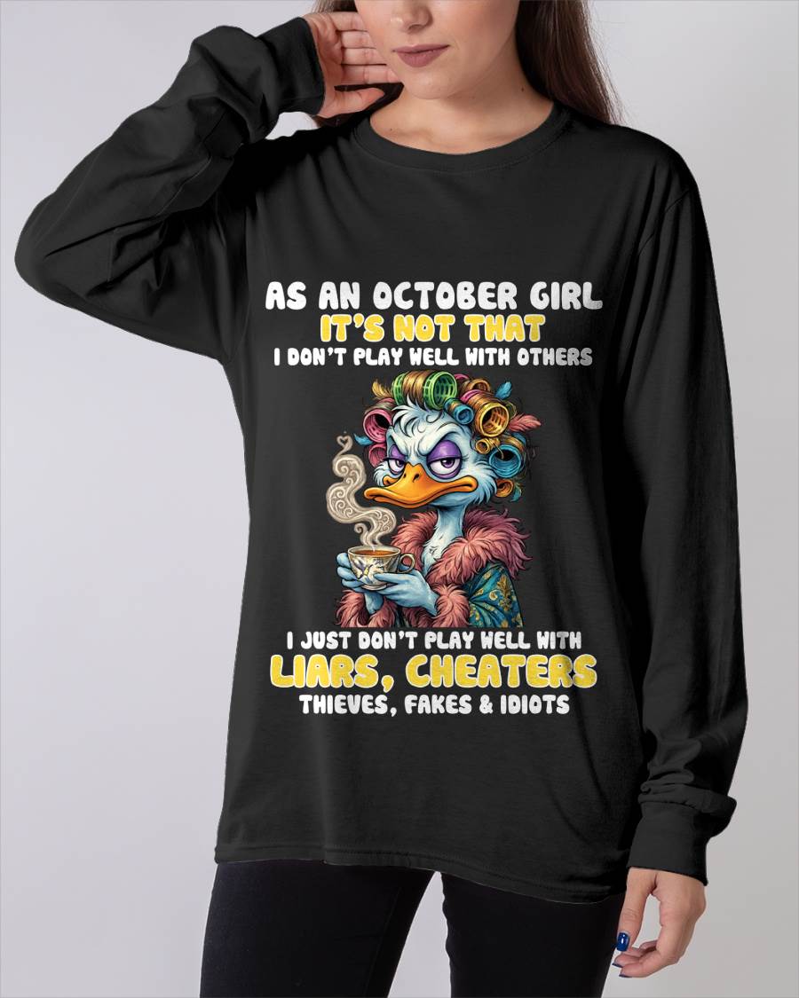 AS AN OCTOBER GIRL, I PLAY NICE BUT SELECTIVELY - FOR WOMEN - TLEE10 (SKU2604-29-10)