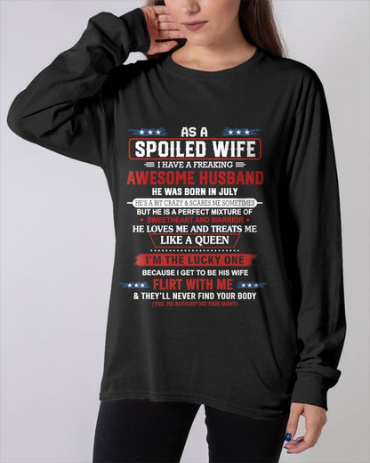 JULY - AS A SPOILED WIFE  I HAVE A FREAKING AWESOME HUSBAND - FROM HUSBAND - TLEE07 (SKU12-290-07)
