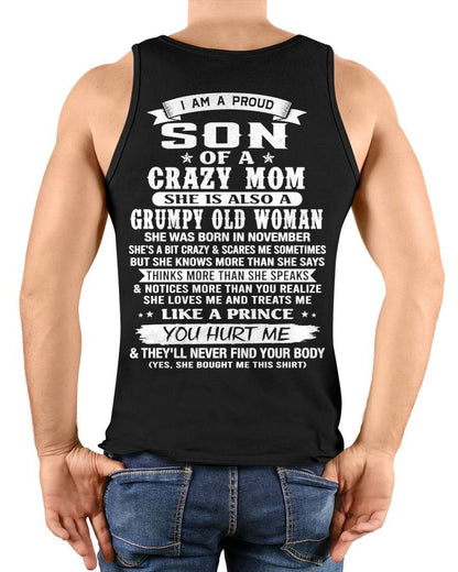 NOVEMBER - PROUD SON OF A CRAZY MOM - FROM MOM - TLEE11 (SKU2606-127-11)