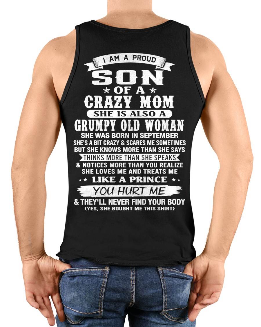 SEPTEMBER - PROUD SON OF A CRAZY MOM - FROM MOM - TLEE09 (SKU2606-127-09)