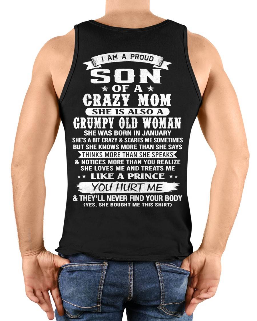 JANUARY - PROUD SON OF A CRAZY MOM - FROM MOM - TLEE01 (SKU2606-127-01)