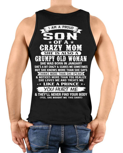 JANUARY - PROUD SON OF A CRAZY MOM - FROM MOM - TLEE01 (SKU2606-127-01)