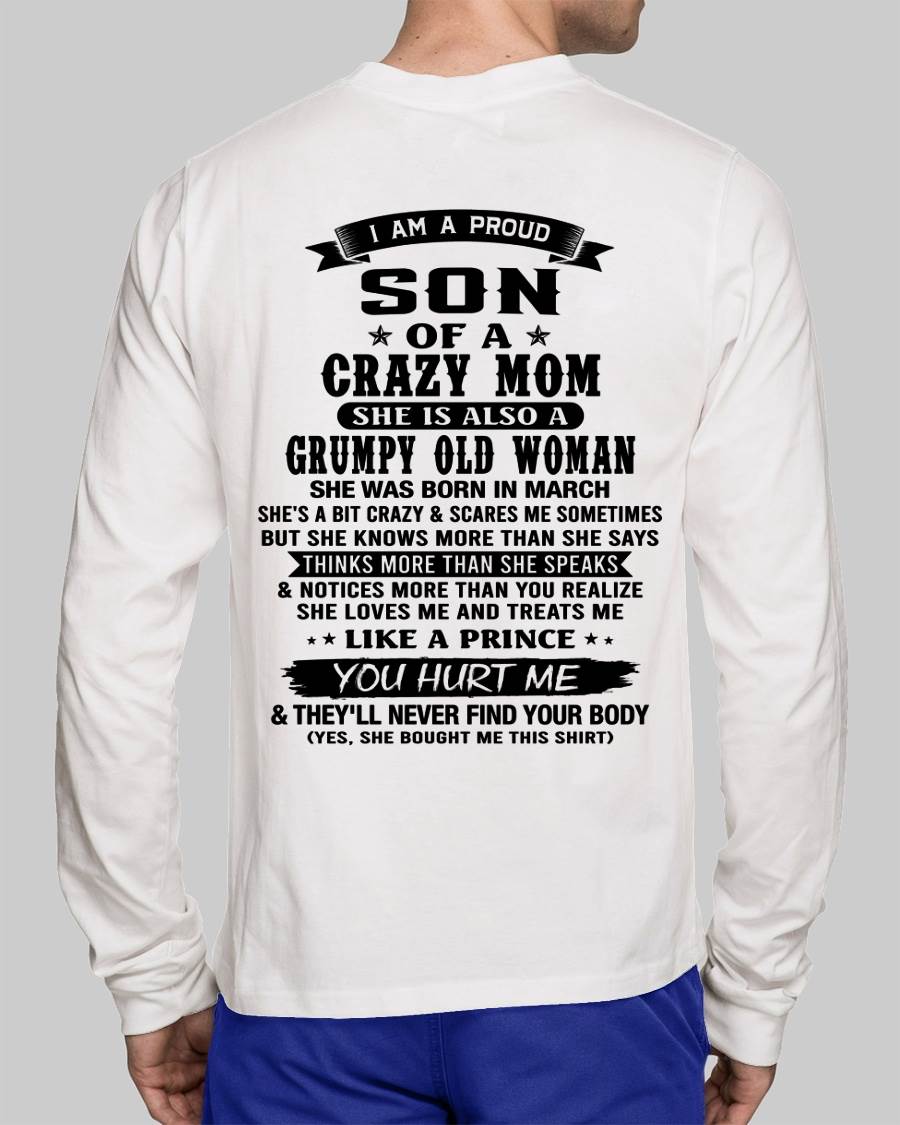 MARCH - MY MOM IS CRAZY BUT SHE LOVES ME - FROM MOM - TLEE03 (SKU2606-354-03)