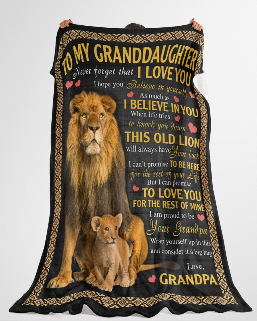 Special Gift For Your Granddaughter Blanket - From Grandpa