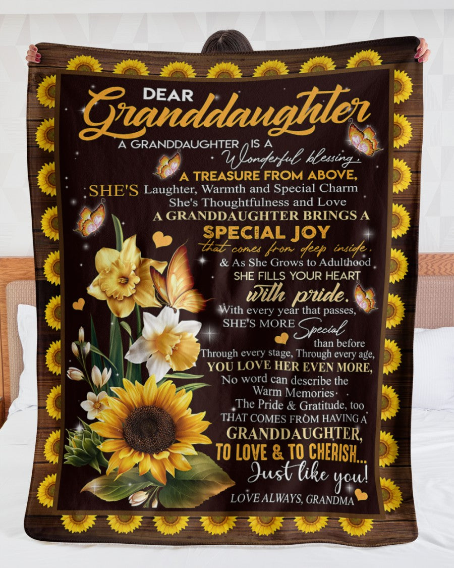 Special Gift For Your Granddaughter Blanket - From Grandma