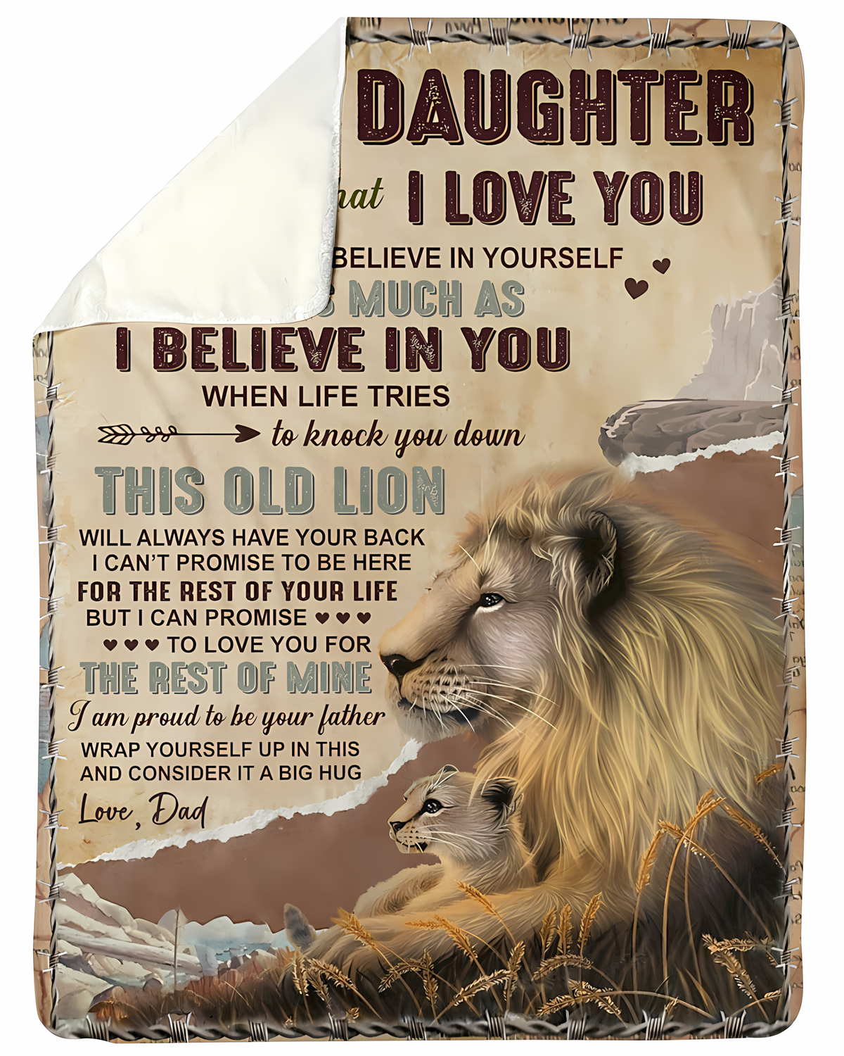 Special Gift For Your Daughter Blanket - From Dad