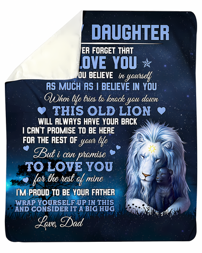 Special Gift For Your Daughter Blanket - From Dad (SKUB06-67)